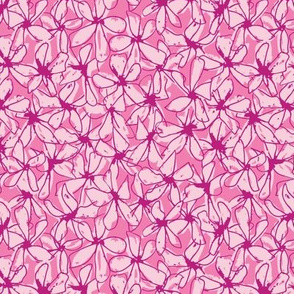 Abstract Floral - Pink - Small