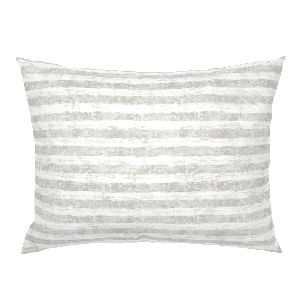 Striped Nautical Grey Burlap 18"