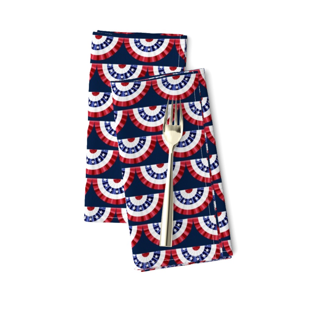 Flag Banner Scallops - Navy - LAD19