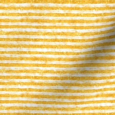 Striped Nautical Yellow Burlap 5"