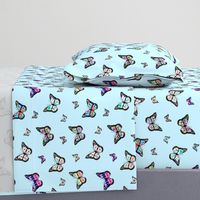 Butterflies Dancing! - baby blue, medium