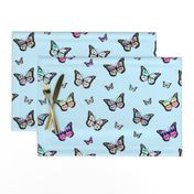 Butterflies Dancing! - baby blue, medium