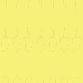 Yellow Ice Pop outlines, accent print