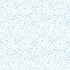 Watercolor medium light blue dots