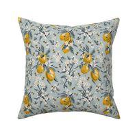 Bees & Lemons - Small - Blue