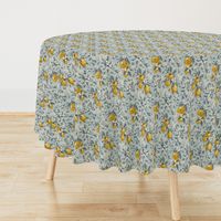 Bees & Lemons - Small - Blue