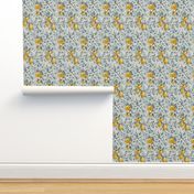 Bees & Lemons - Small - Blue