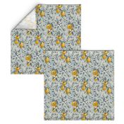 Bees & Lemons - Small - Blue