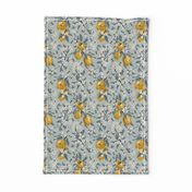 Bees & Lemons - Small - Blue