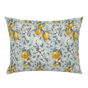 Bees & Lemons - Medium - Blue - (original colors)