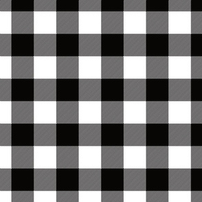 white black plaid - 2" scale