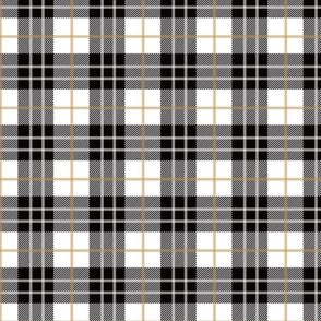 plaid gold - 2" scale 