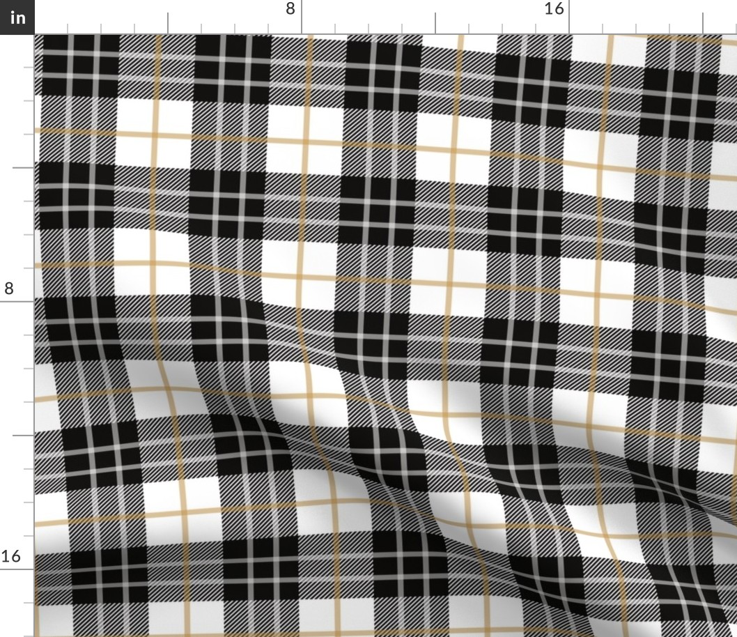 plaid gold - 2" scale 