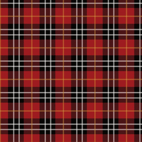 red white yellow plaid - 2" scale