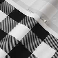 white black plaid - 1" scale