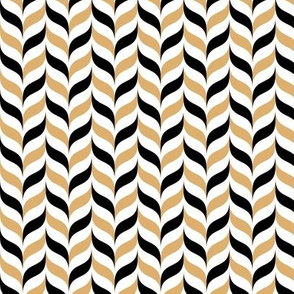 black-gold chevron