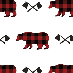 buffalo plaid bear