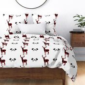 buffalo plaid deer