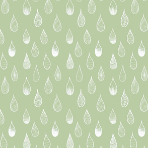 Raindrops Green