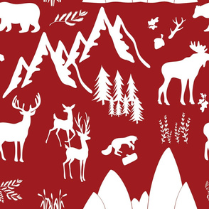 woodland adventure theme red and white