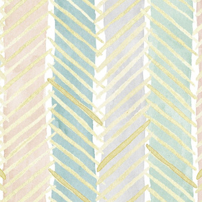 Pastel Striped Herringbone LARGE