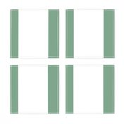 Sage Green and White Vertical Cabana Tent Stripes