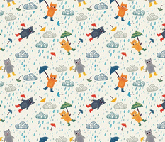 It's raining cats and umbrellas 