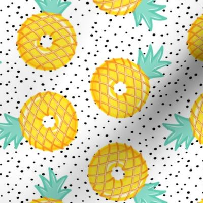 Pineapple donuts - doughnuts - summer - polka dots - LAD19