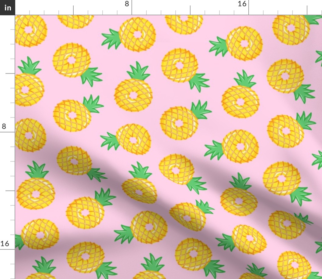 Pineapple donuts - doughnuts - summer - pink  - LAD19