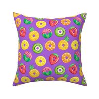 fruit donuts - summer doughnuts - purple - LAD19