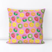 fruit donuts - summer doughnuts - pink - LAD19
