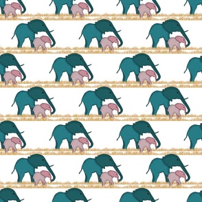 Elephant Stroll- Petal Solids Joy- White- Small Scale