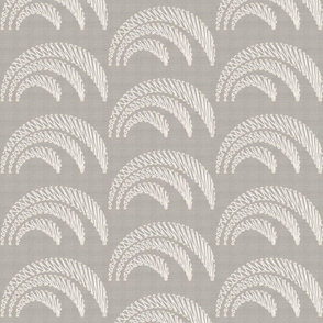 Chikankari Rainbow Embroidery- Bakhiya Shadow Work- Gray White- Large Scale