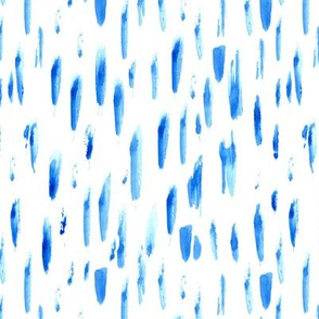 Rainy ultramarine || watercolor brush strokes pattern