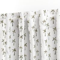 Boho palms • watercolor modern beach pattern