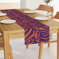 Tiger Orange and Purple Animal Print