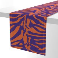 Tiger Orange and Purple Animal Print