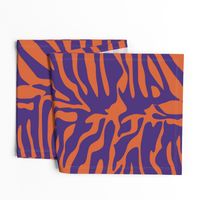 Tiger Orange and Purple Animal Print