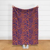 Tiger Orange and Purple Animal Print