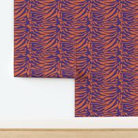 Tiger Orange and Purple Animal Print