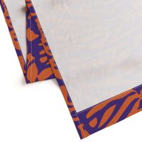 Tiger Orange and Purple Animal Print