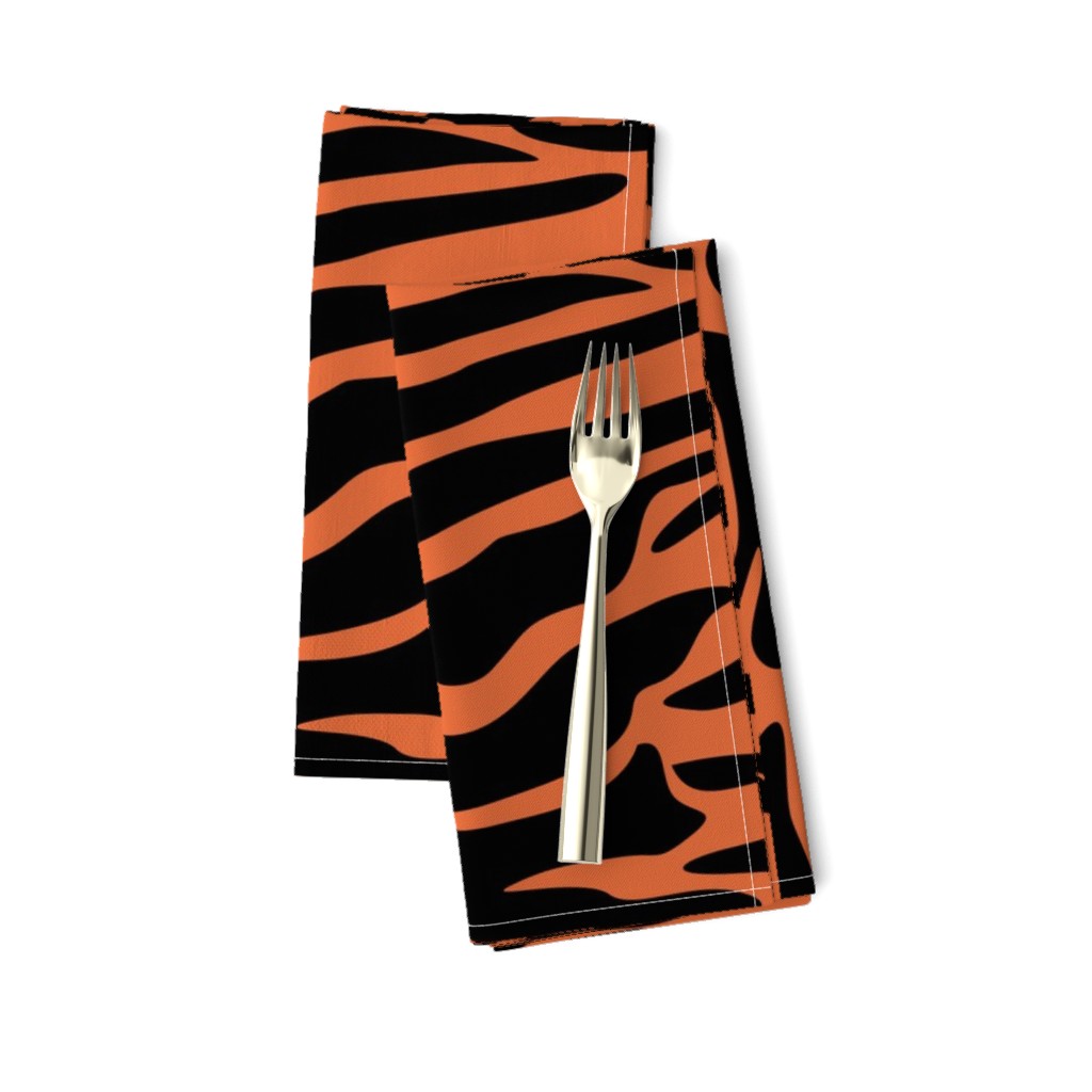 Tiger Orange and Black Animal Print