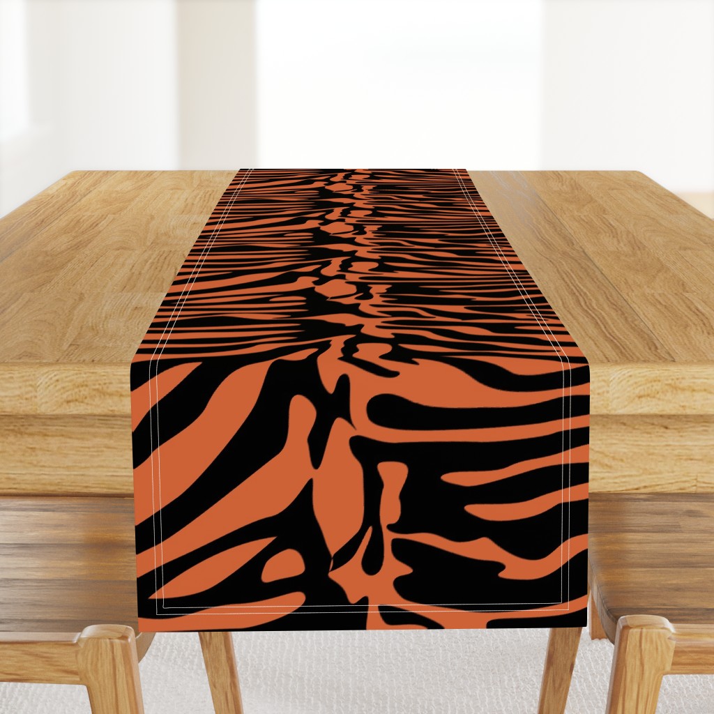 Tiger Orange and Black Animal Print