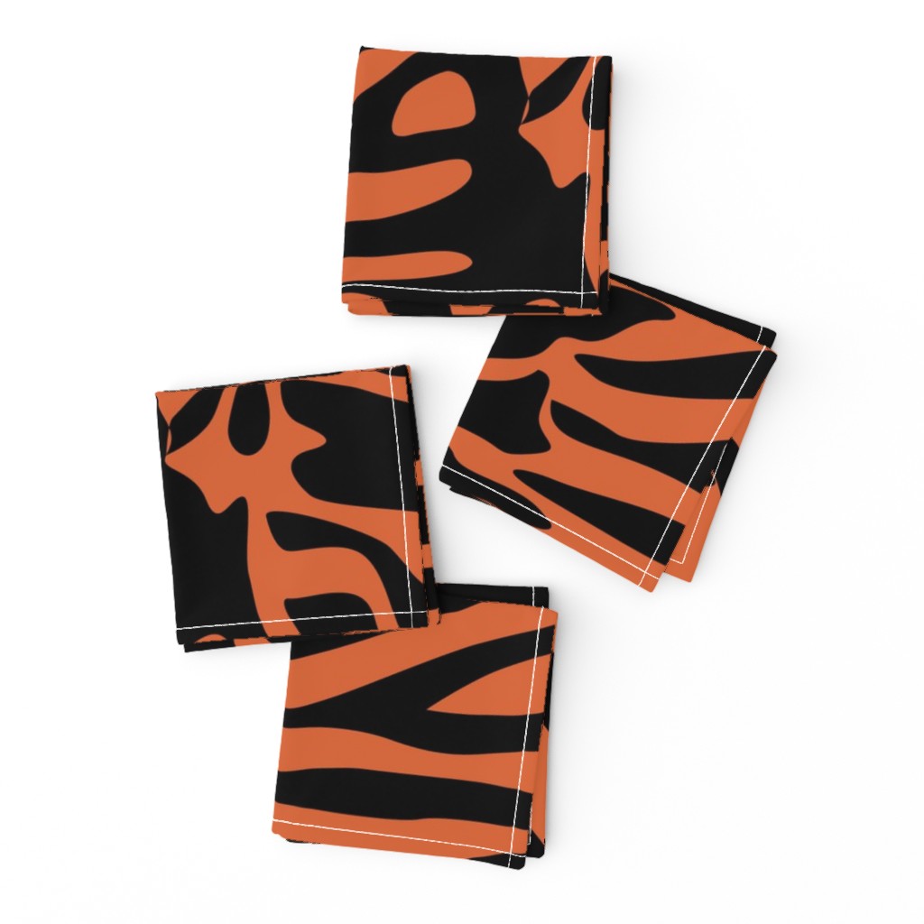 Tiger Orange and Black Animal Print