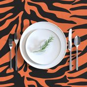 Tiger Orange and Black Animal Print
