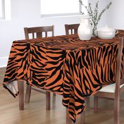 Tiger Orange and Black Animal Print