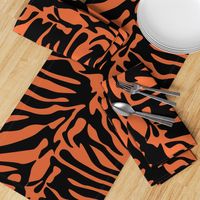 Tiger Orange and Black Animal Print