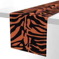 Tiger Orange and Black Animal Print