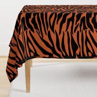 Tiger Orange and Black Animal Print