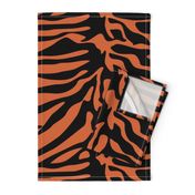 Tiger Orange and Black Animal Print